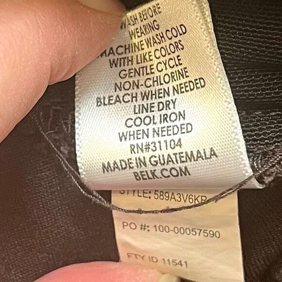 Kim Rogers Short Brown Pull-On Pants 16S - Picture 7 of 8